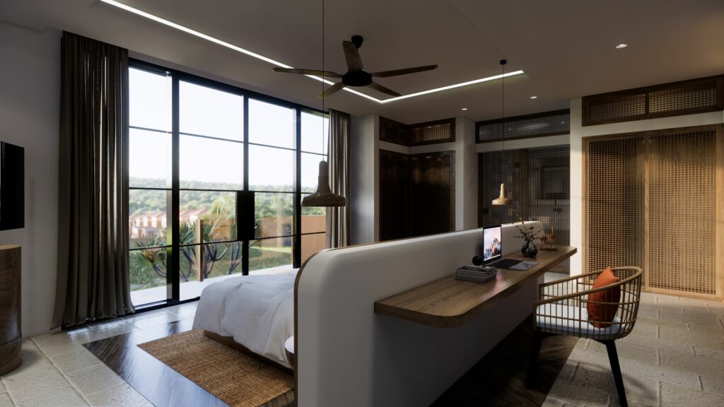nila residence 3D bedroom