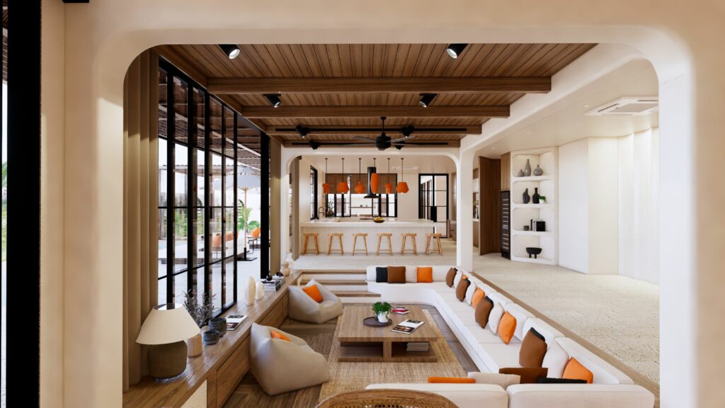 nila residence 3D living area